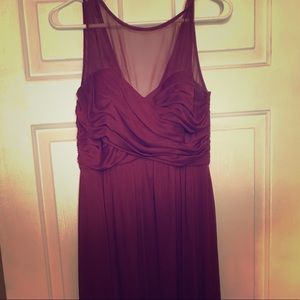 Burgundy full length dress
